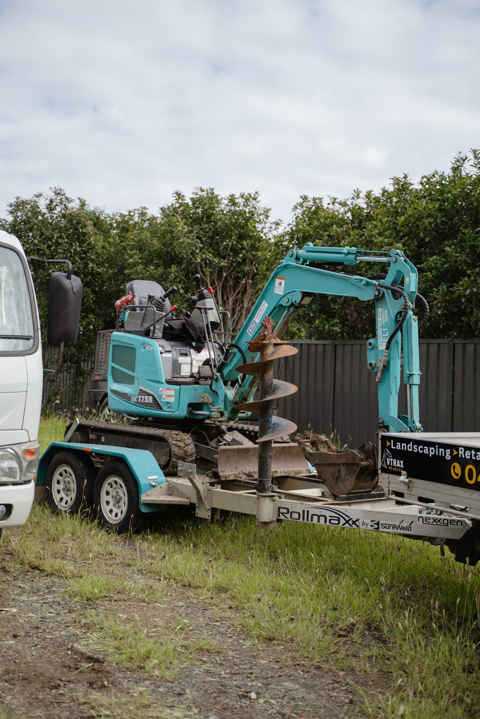 Plant on the trailer, branded and ready